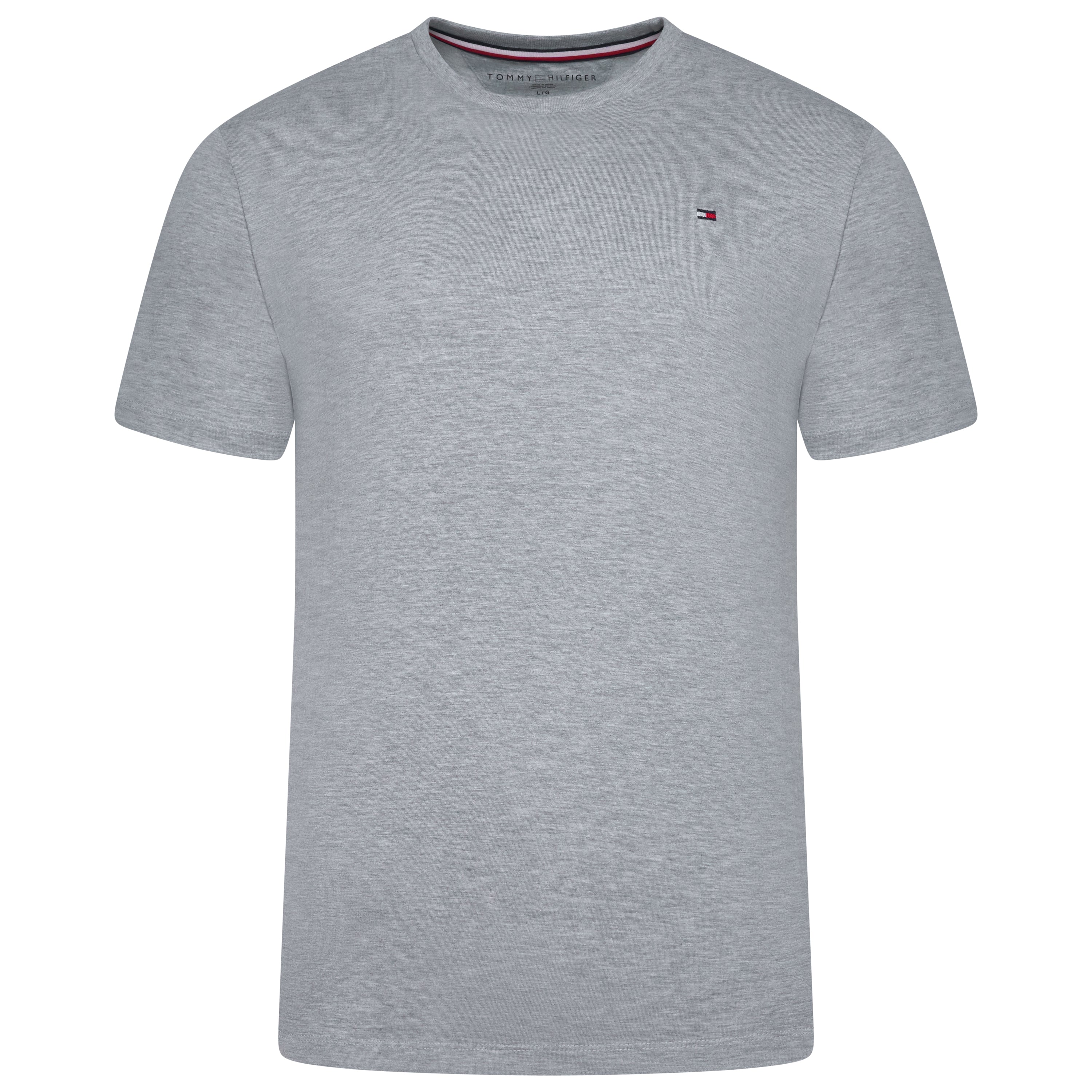 Tommy Hilfiger Mens Flag Embroidered Cotton Crew Neck T-Shirt S-2XL