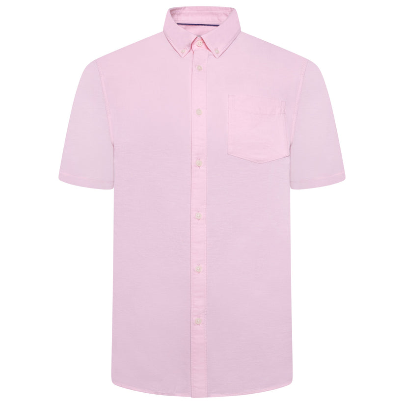M&S Ultimate Pure Cotton Oxford Shirt Mens Short Sleeve S-4XL - QHA UK