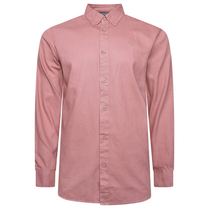 TL London Mens 100% Cotton Shirt Long Sleeve Button Down Smart Casual Regular Fit - QHA UK