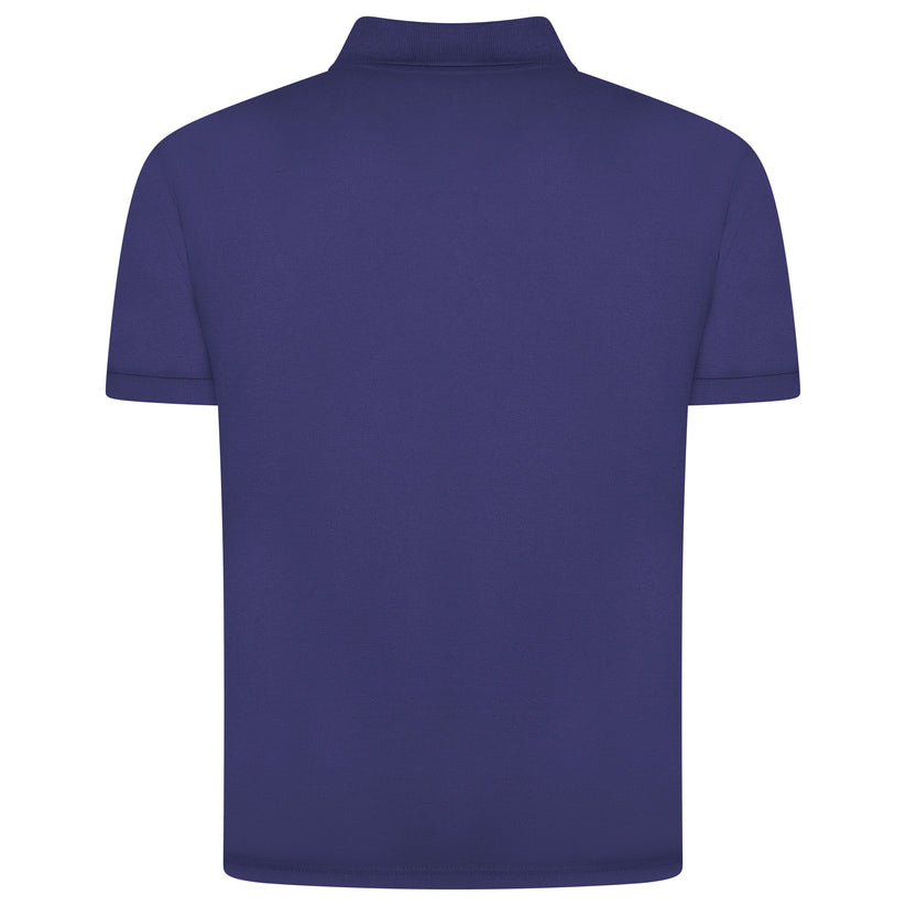 Mens 100% Cotton Polo Shirt Short Sleeve Pique Casual Work Top - QHA UK