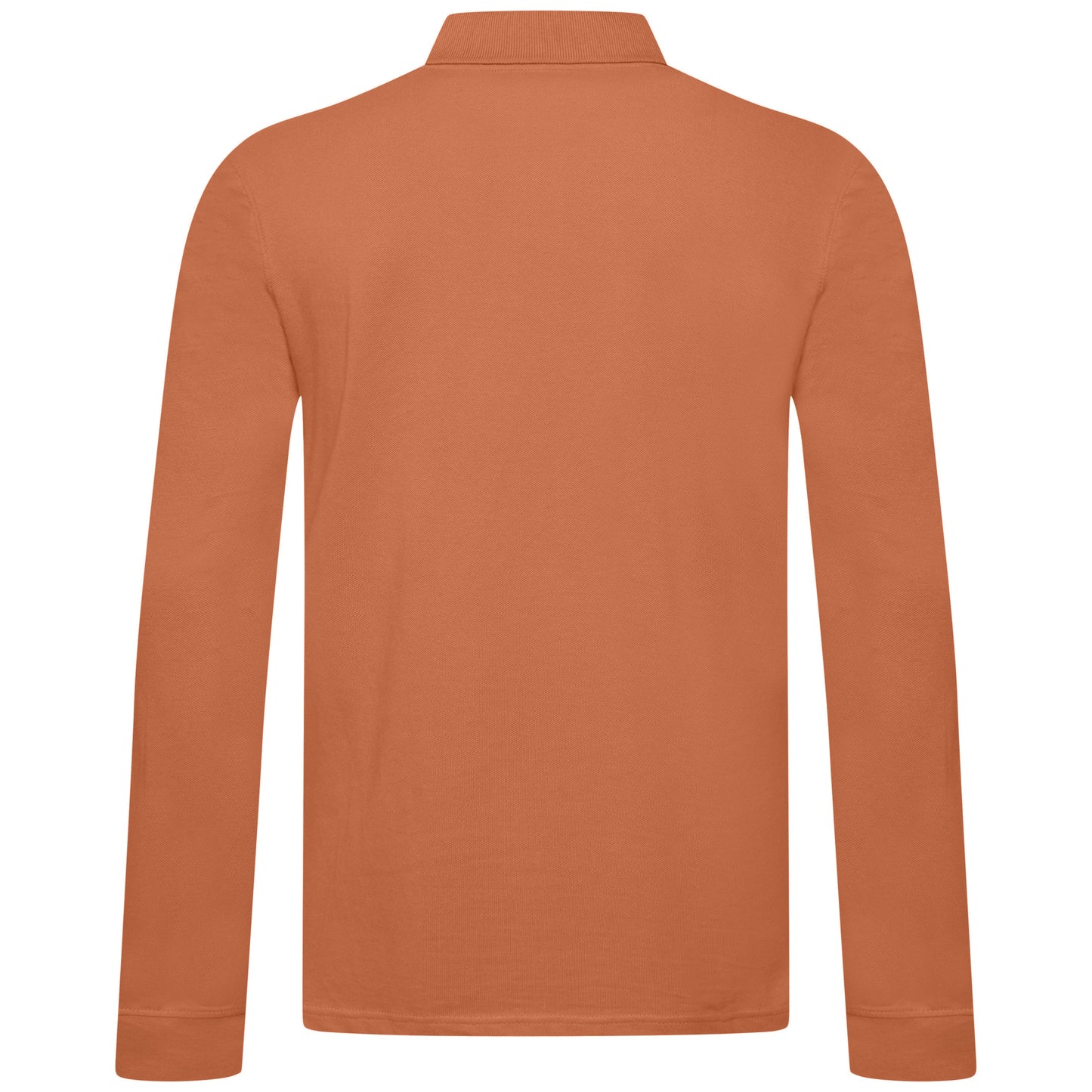 Everett Wales Mens Cotton Pique Long Sleeve Polo Shirt Casual Regular Fit - QHA UK