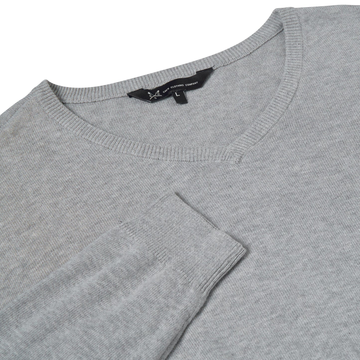 Crew Clothing Mens V Neck Jumper Cotton Knit Sweater Casual Regular Fit - QHA UK