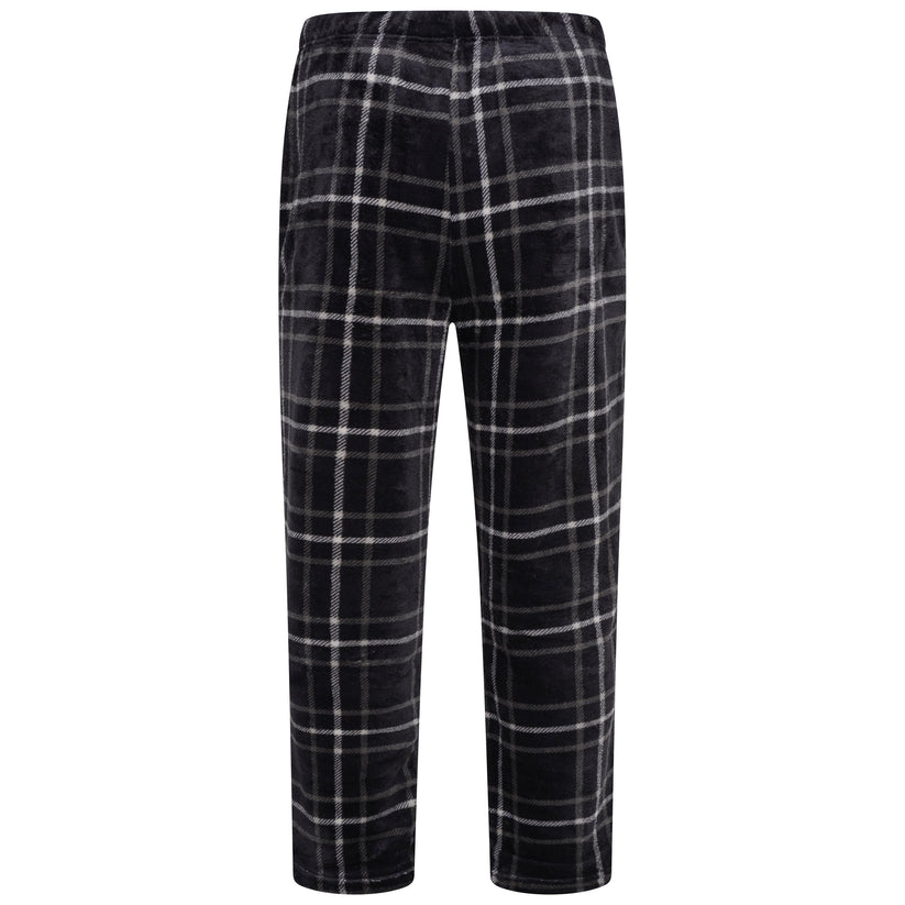 Mens Plush Fleece Lounge Set Pyjama Tracksuit Soft Warm Loungewear - QHA UK