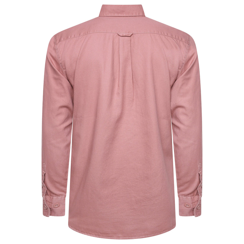 TL London Mens 100% Cotton Shirt Long Sleeve Button Down Smart Casual Regular Fit - QHA UK