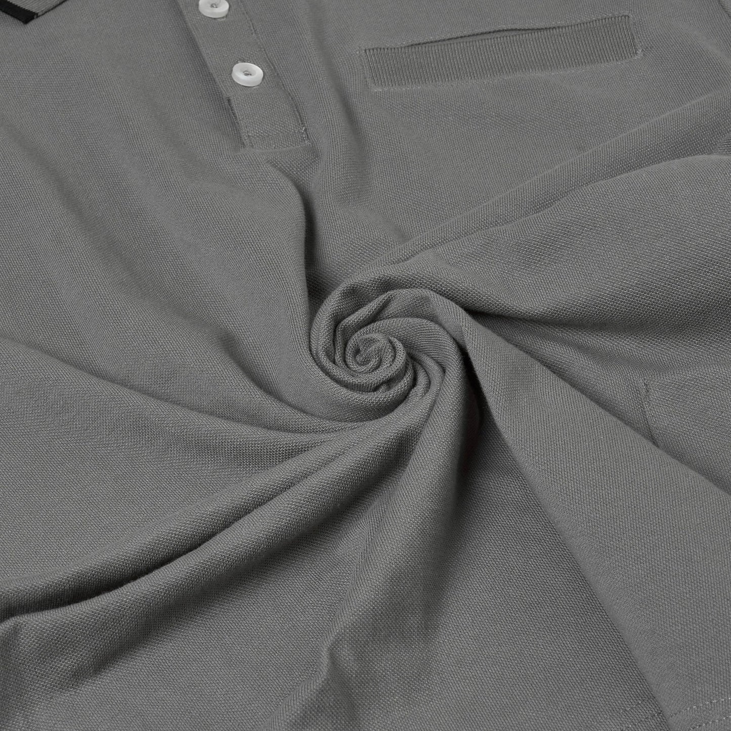 Evryone Mens Cotton Polo Shirt Contrast Tipped Short Sleeve Smart Casual Top - QHA UK