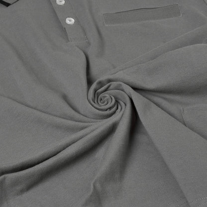 Evryone Mens Cotton Polo Shirt Contrast Tipped Short Sleeve Smart Casual Top - QHA UK