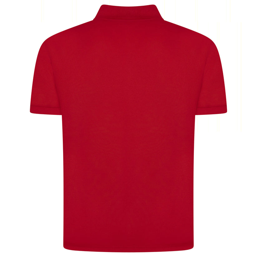 Mens 100% Cotton Polo Shirt Short Sleeve Pique Casual Work Top - QHA UK