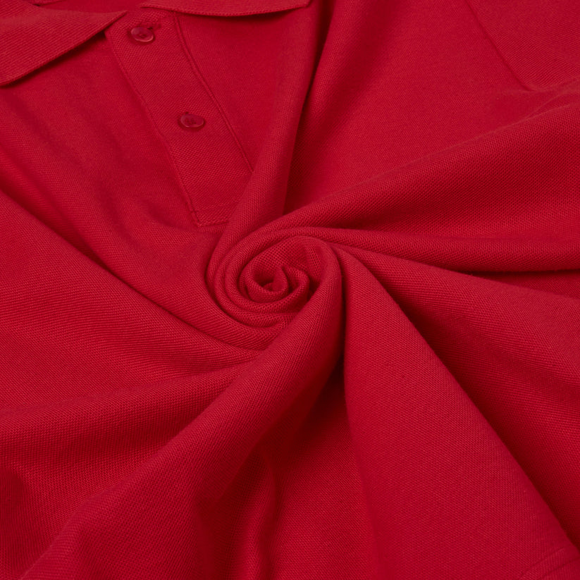 Mens 100% Cotton Polo Shirt Short Sleeve Pique Casual Work Top - QHA UK
