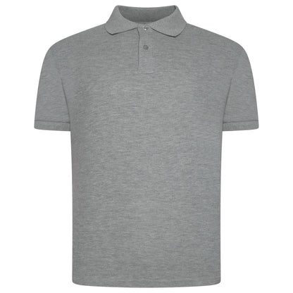 Mens 100% Cotton Polo Shirt Short Sleeve Pique Casual Work Top - QHA UK