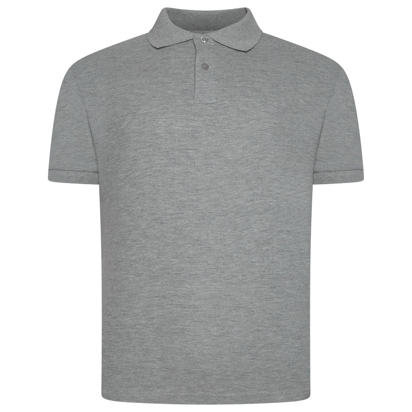 Mens 100% Cotton Polo Shirt Short Sleeve Pique Casual Work Top - QHA UK
