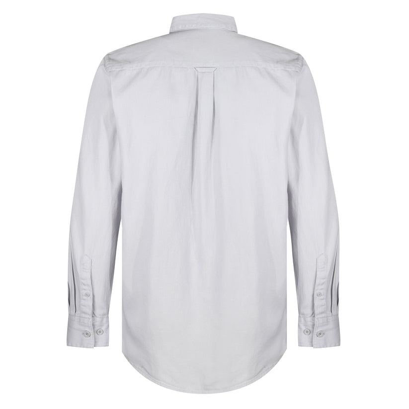 TL London Mens Cotton Button Down Shirt Long Sleeve Smart Casual Work Formal Top - QHA UK