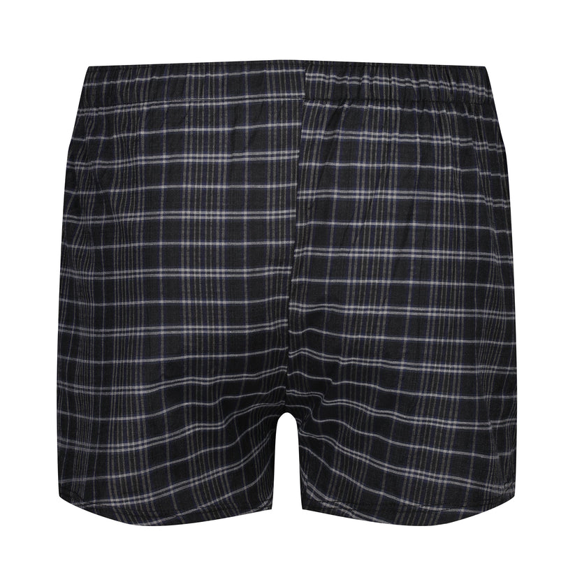 Payden Mens 3 Pack Check Boxer Shorts Cotton Rich Underwear S-2XL - QHA UK