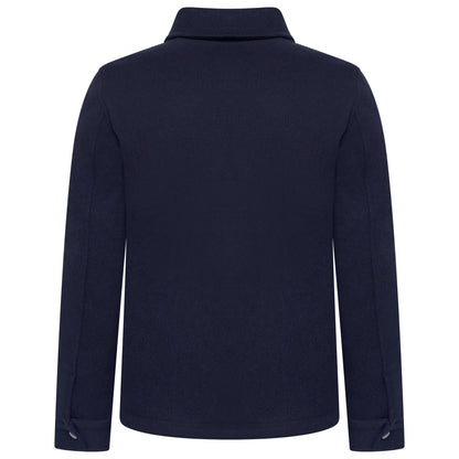 George Mens Brushed Winter Shacket Wool Look Overshirt Jacket Pockets - QHA UK