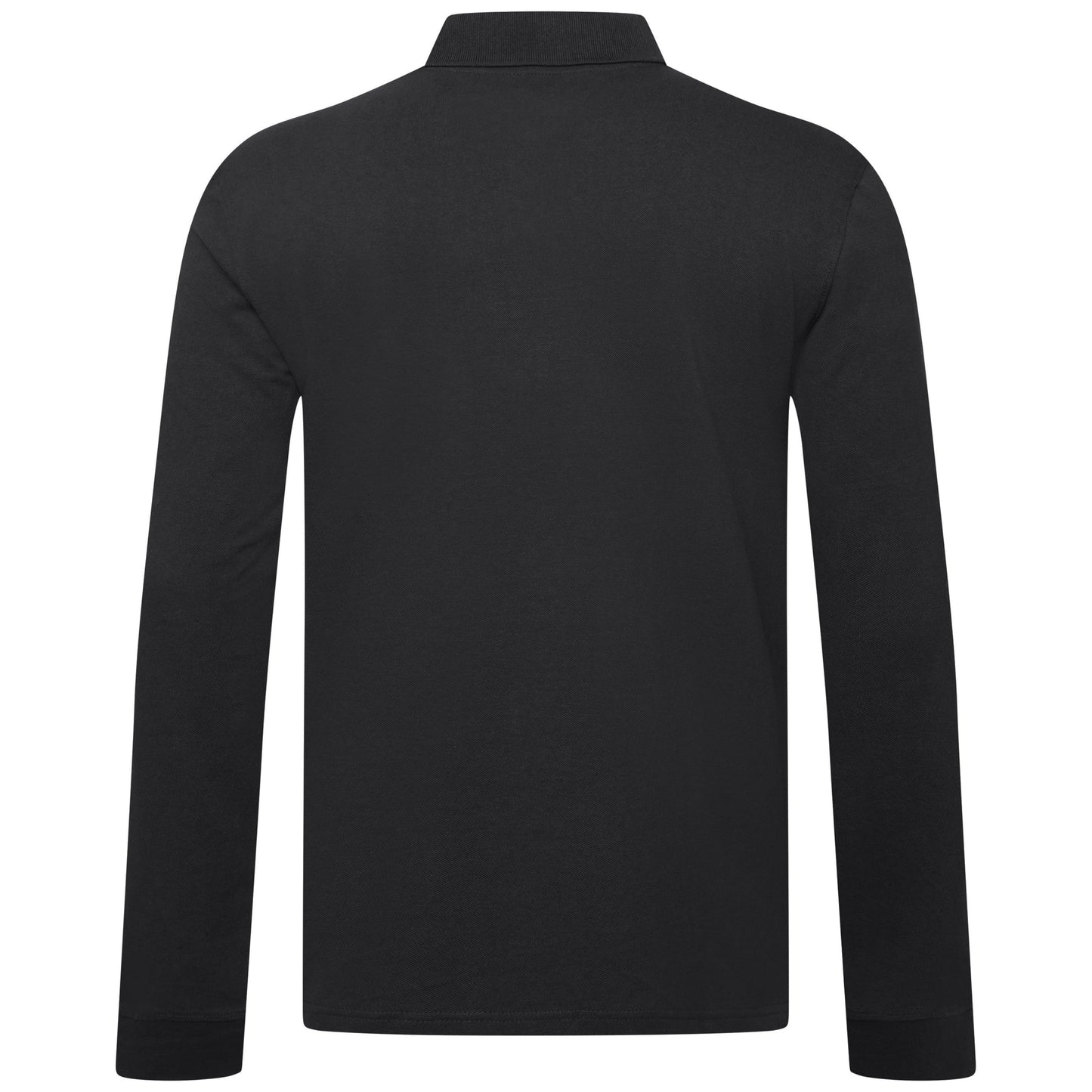 Everett Wales Mens Cotton Pique Long Sleeve Polo Shirt Casual Regular Fit - QHA UK