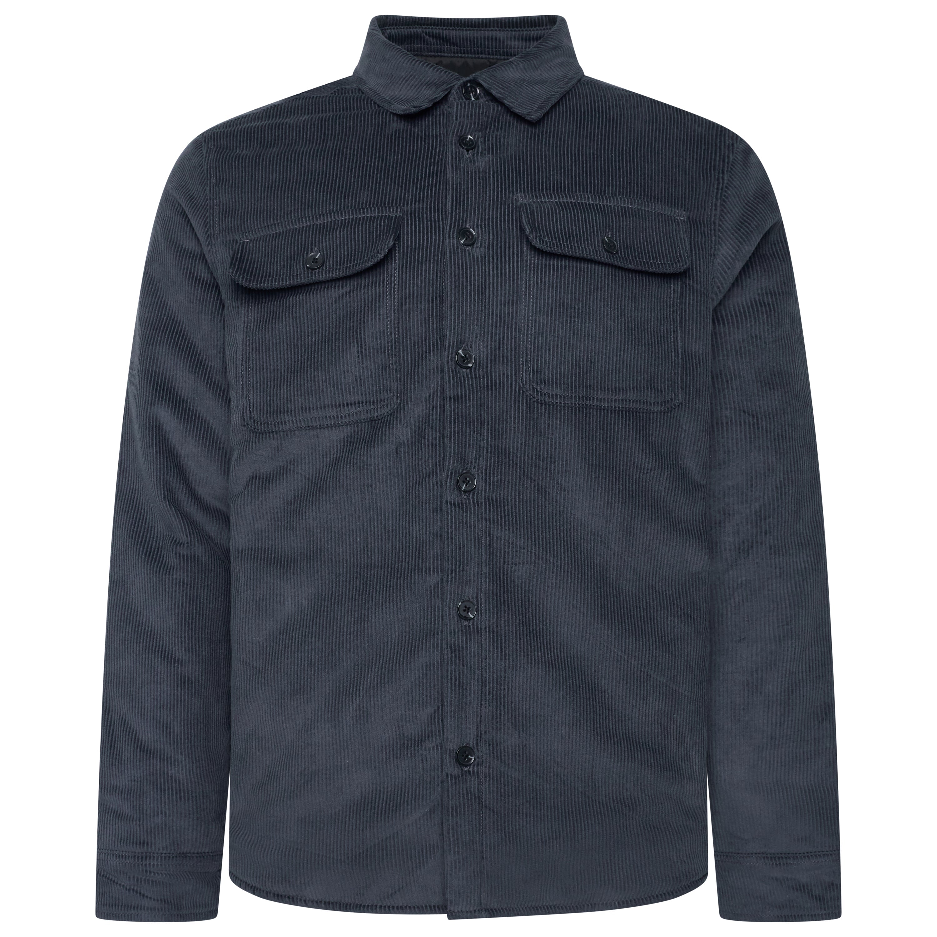 Corduroy Padded Jacket With Pockets