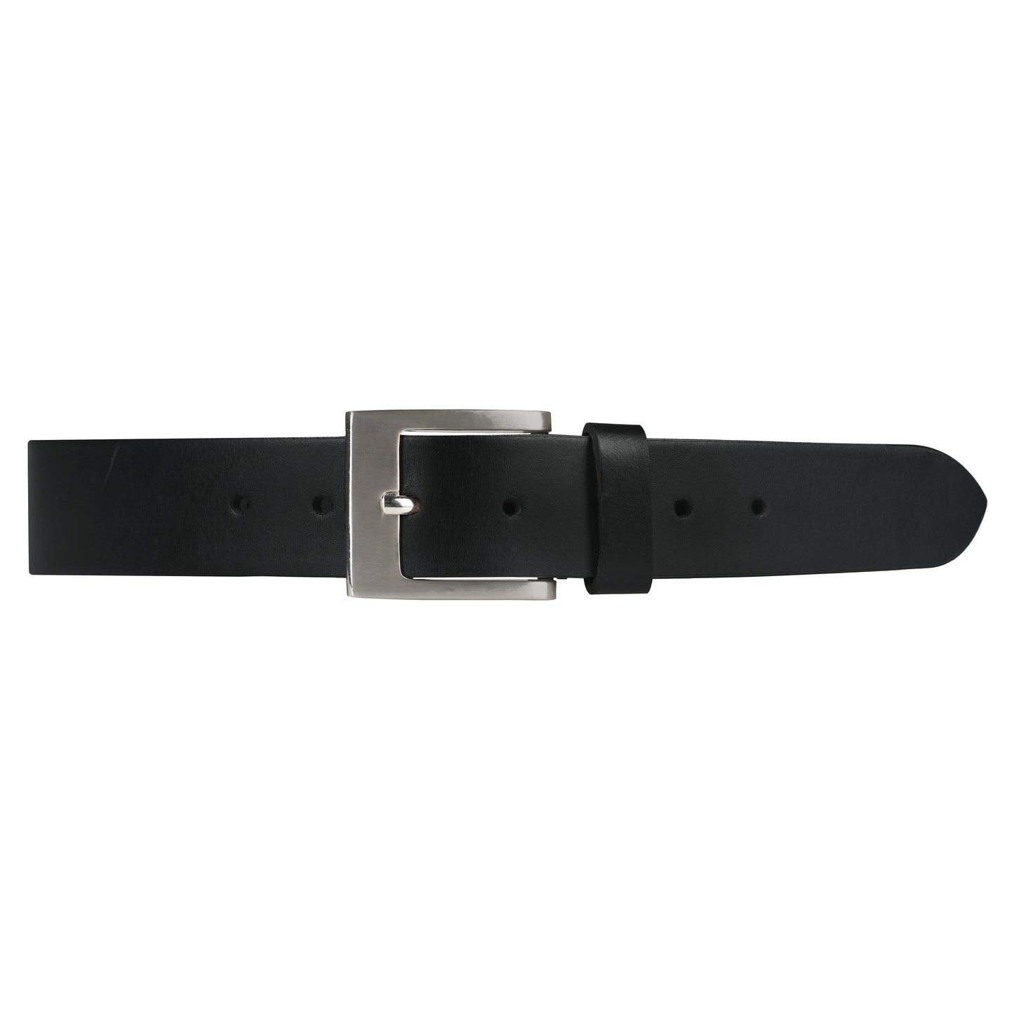 Outback Unisex Full Grain Leather Belt Square Buckle Stainless Steel Casual - QHA UK