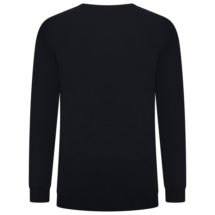 Crew Clothing Mens V Neck Jumper Cotton Knit Sweater Casual Regular Fit - QHA UK