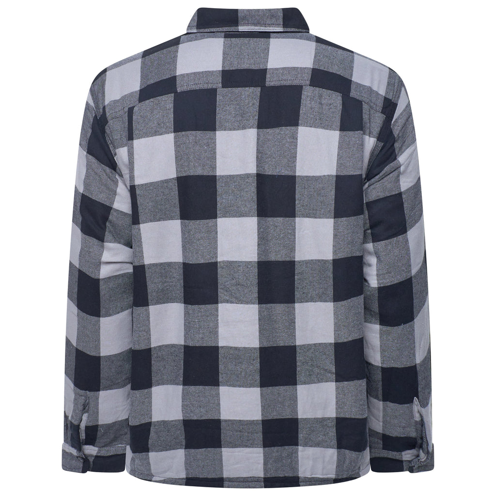 Wrangler Mens Sherpa Lined Flannel Shirt Jacket Check Fleece Warm Overshirt
