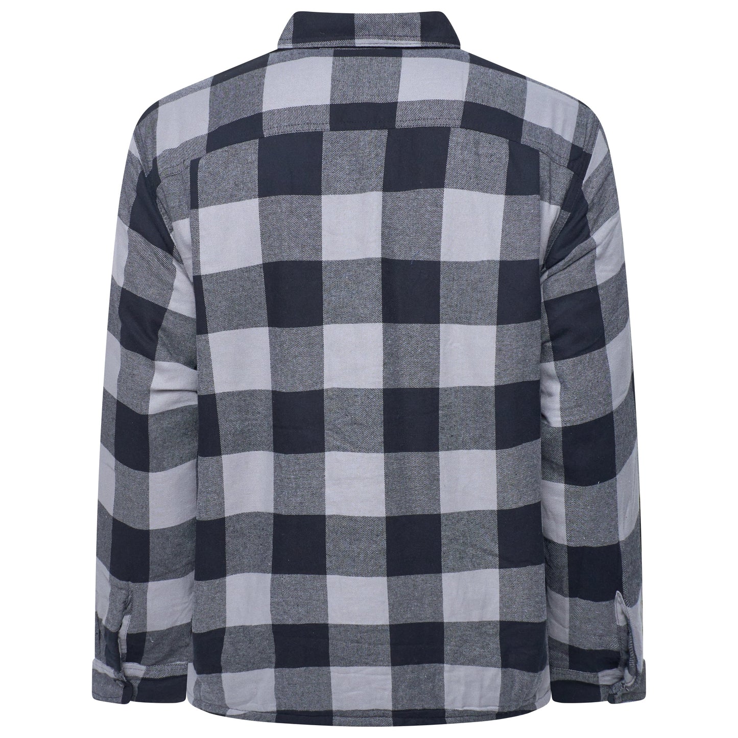 Wrangler Mens Sherpa Lined Flannel Shirt Jacket Check Fleece Warm Overshirt - QHA UK