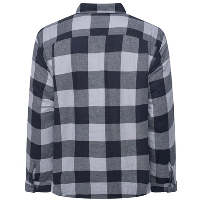 Wrangler Mens Sherpa Lined Flannel Shirt Jacket Check Fleece Warm Overshirt - QHA UK