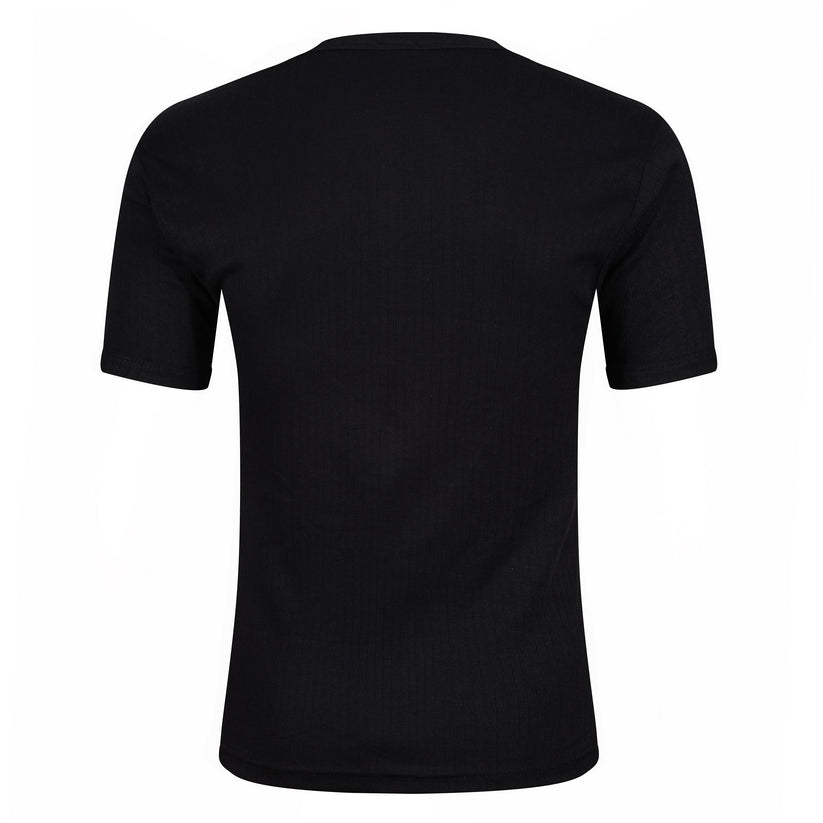 Mens Thermal Short Sleeve T Shirt Warm Base Layer Heat Retention Top - QHA UK