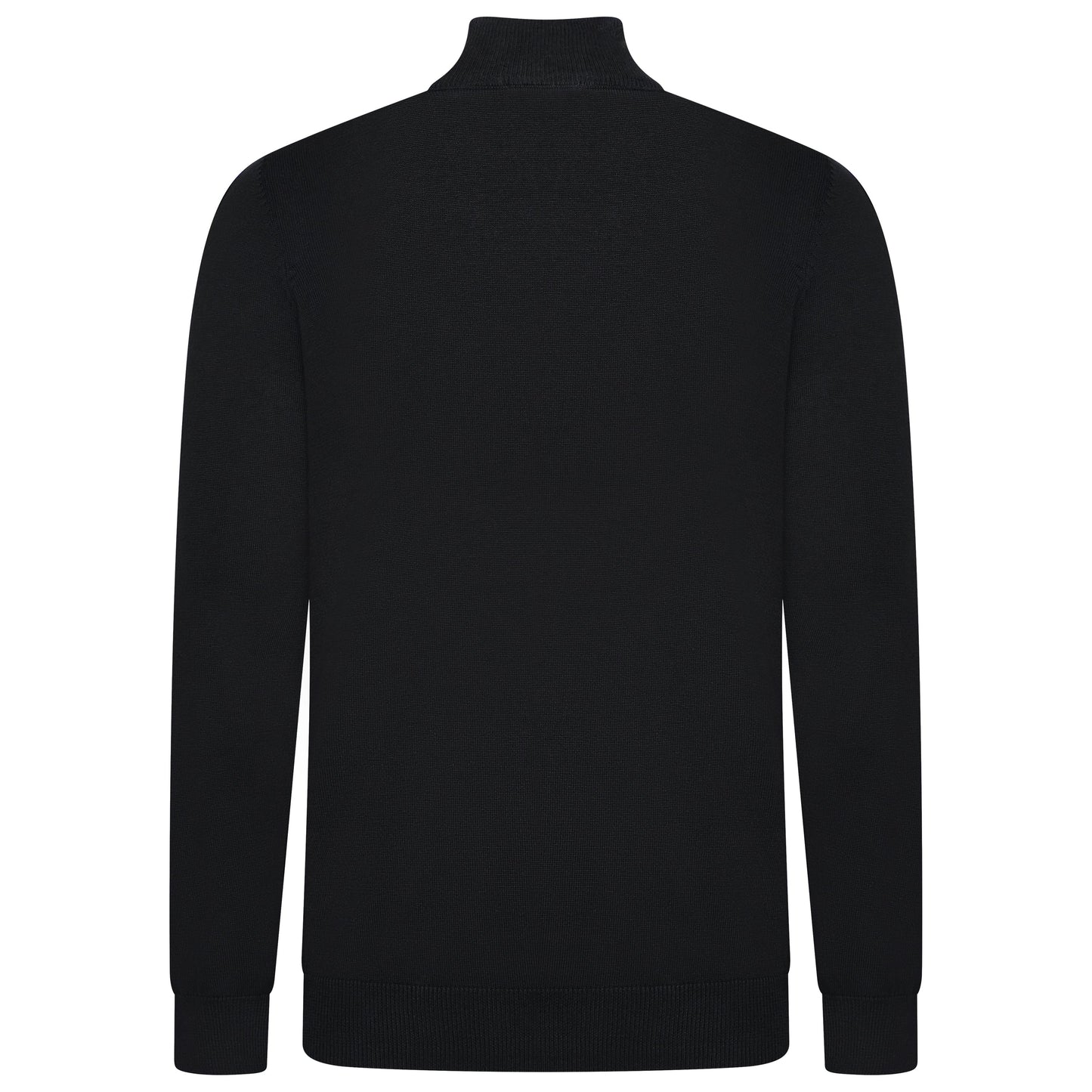 Mens Jacamo Quarter Zip Jumper Cotton Lightweight Knit Pullover S-6XL - QHA UK