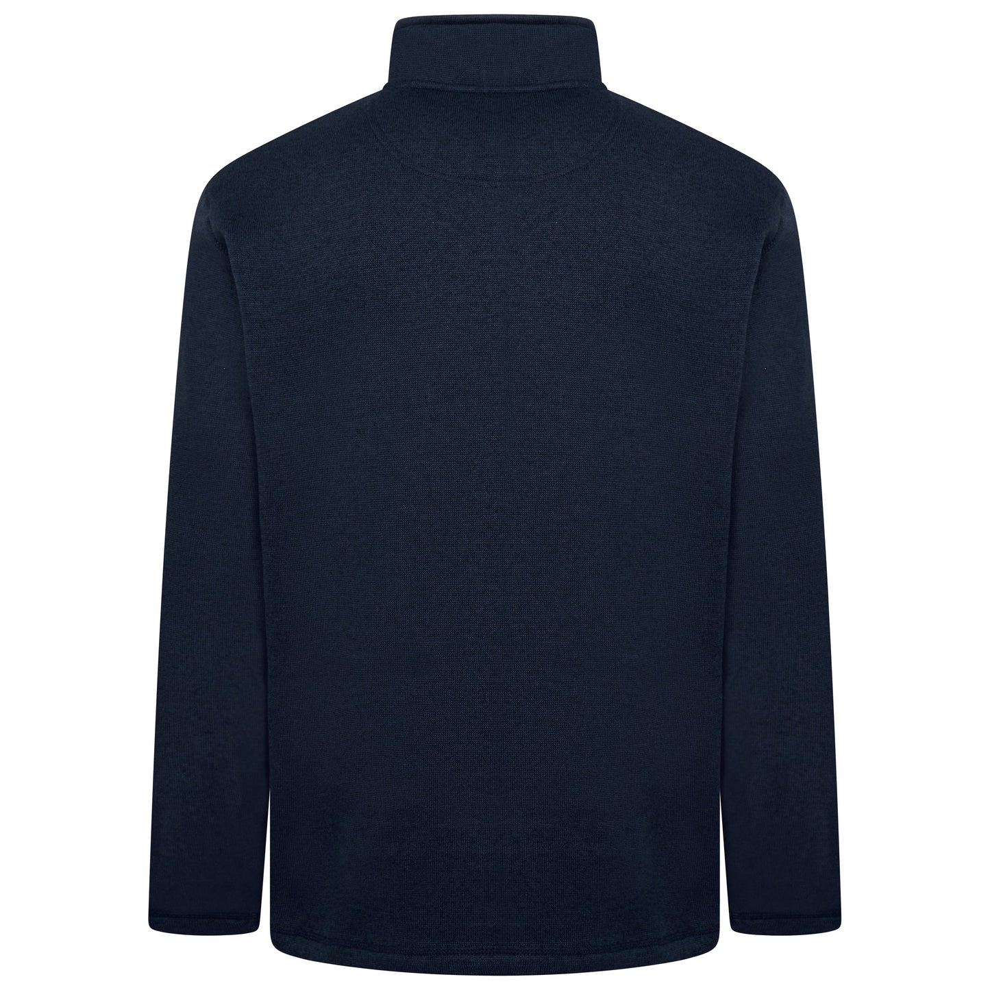 Wrangler Authentics Mens Quarter Zip Fleece Jumper Marl Pullover Top RRP: 45 - QHA UK