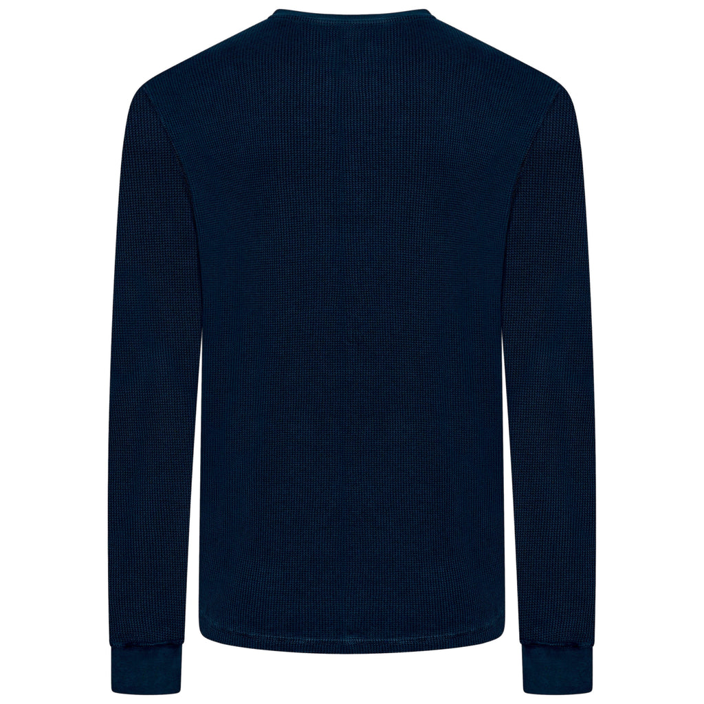 M&S Henley Waffle Long Sleeve Top