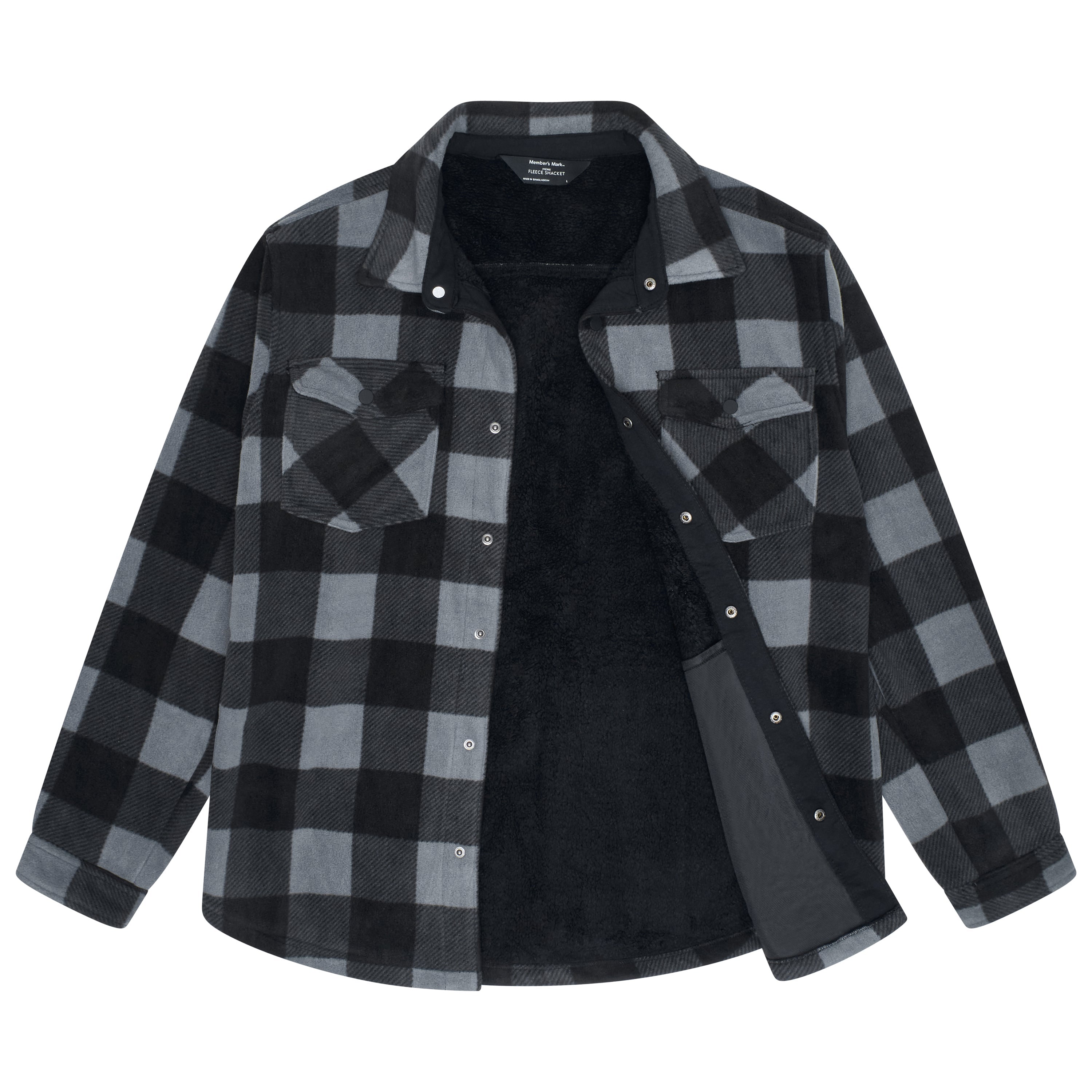 Member's Mark Sherpa Fleece Shacket Overshirt