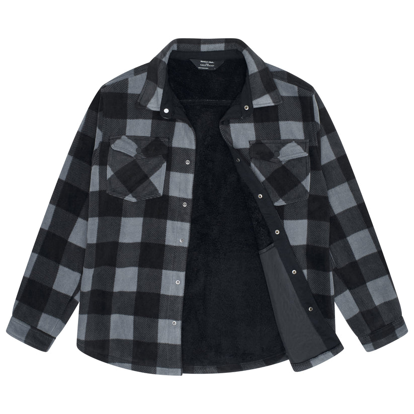 Member's Mark Sherpa Fleece Shacket Overshirt - QHA UK
