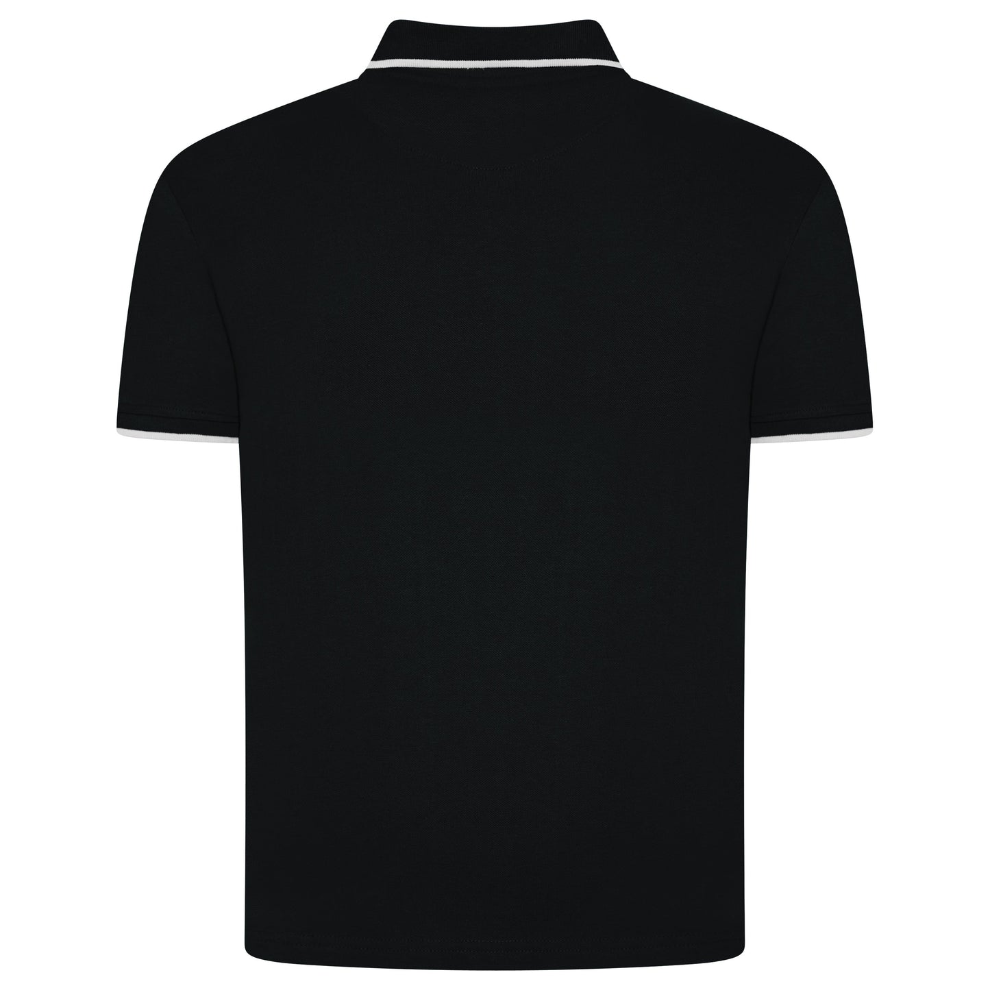Evryone Mens Cotton Polo Shirt Contrast Tipped Short Sleeve Smart Casual Top - QHA UK
