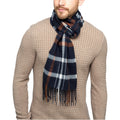 Tom Franks Check Scarf With Tassel - QHA UK