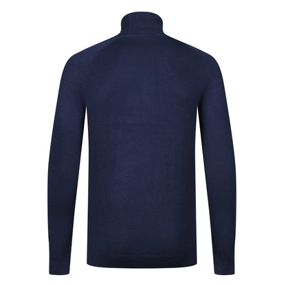 City Comfort Mens Turtle Roll Neck Jumper Lightweight Knit Sweater Casual Top - QHA UK