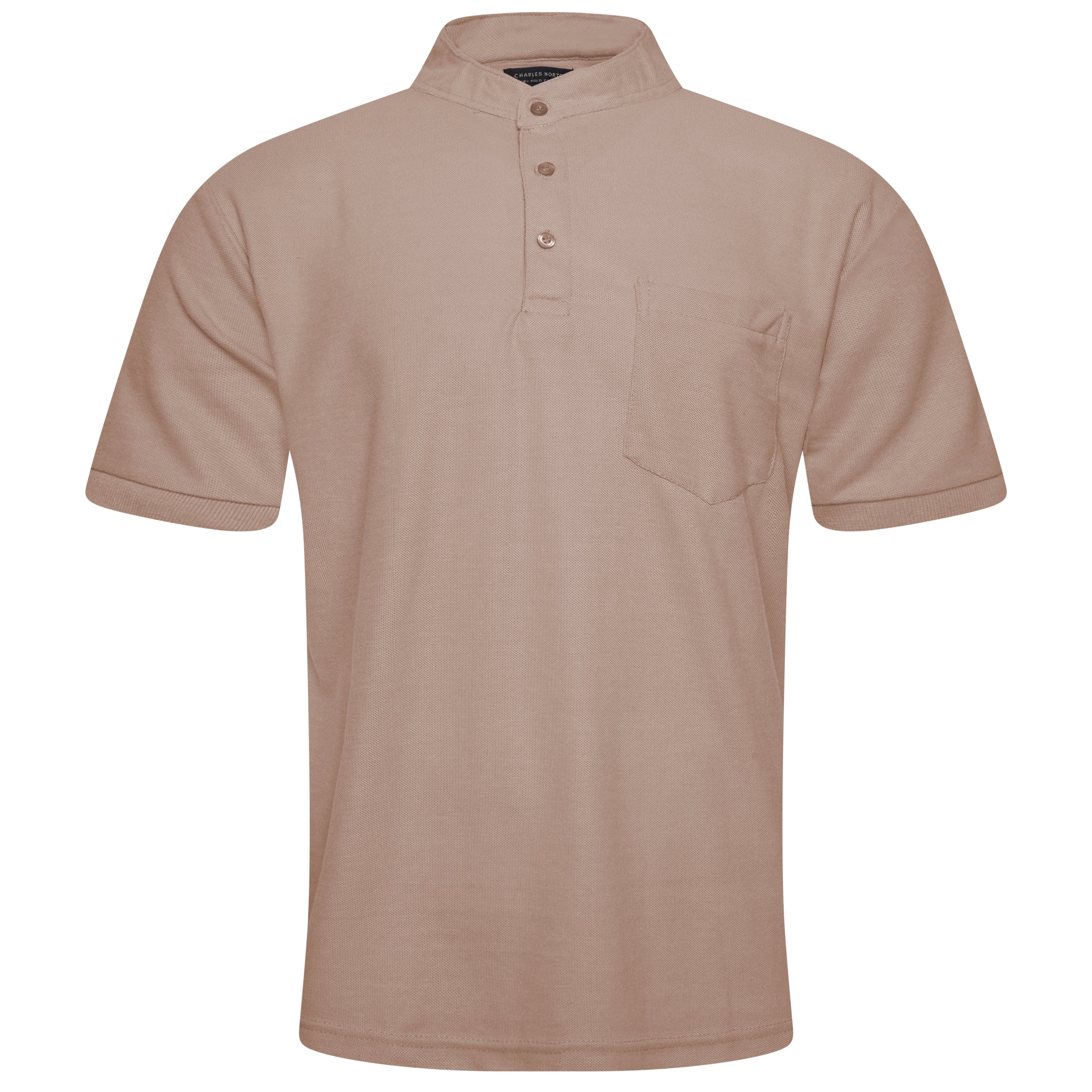 Charles Norton Grandad Collar Polo Shirt