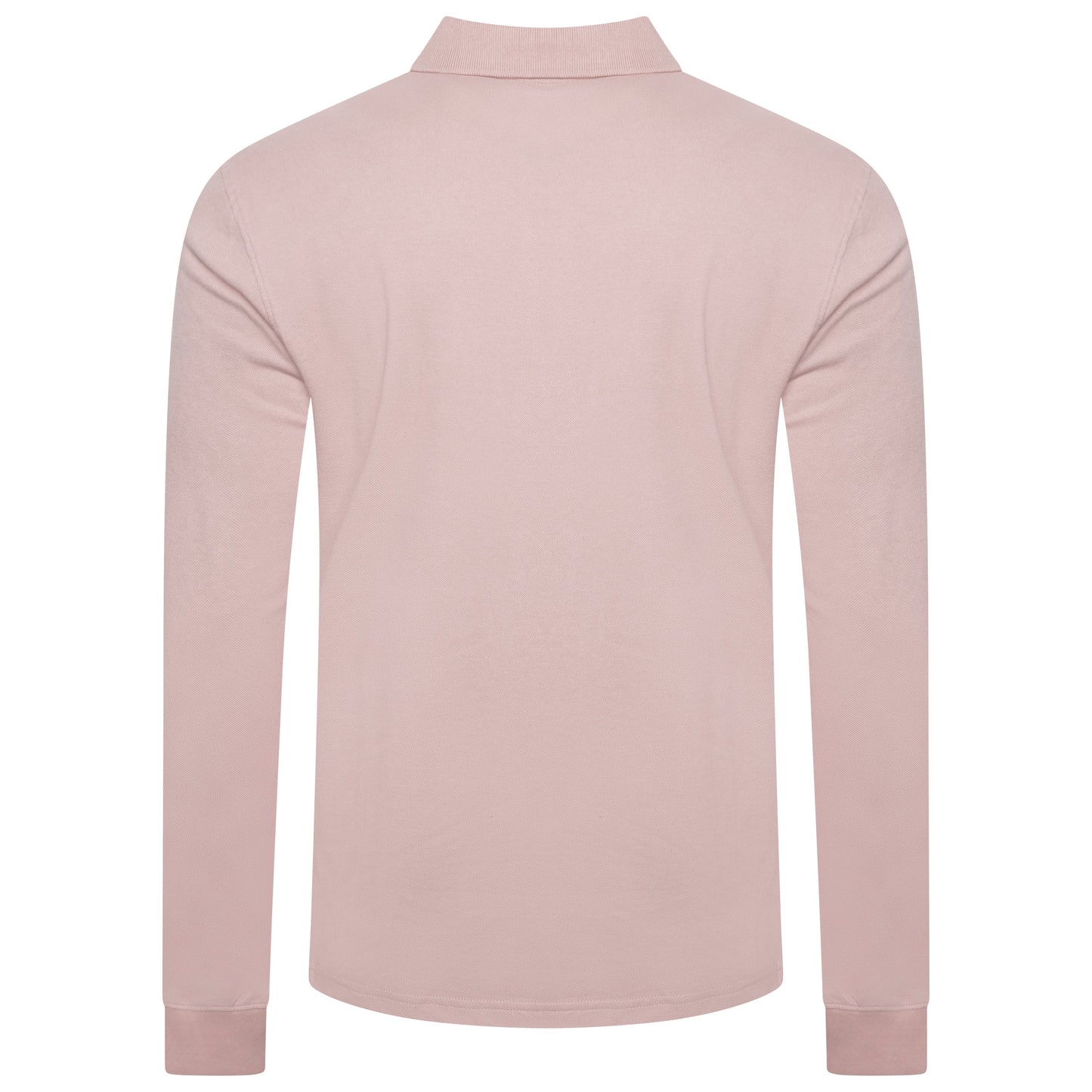 Evryone Mens Long Sleeve Pique Polo Shirt Cotton Regular Fit Casual Work Top - QHA UK