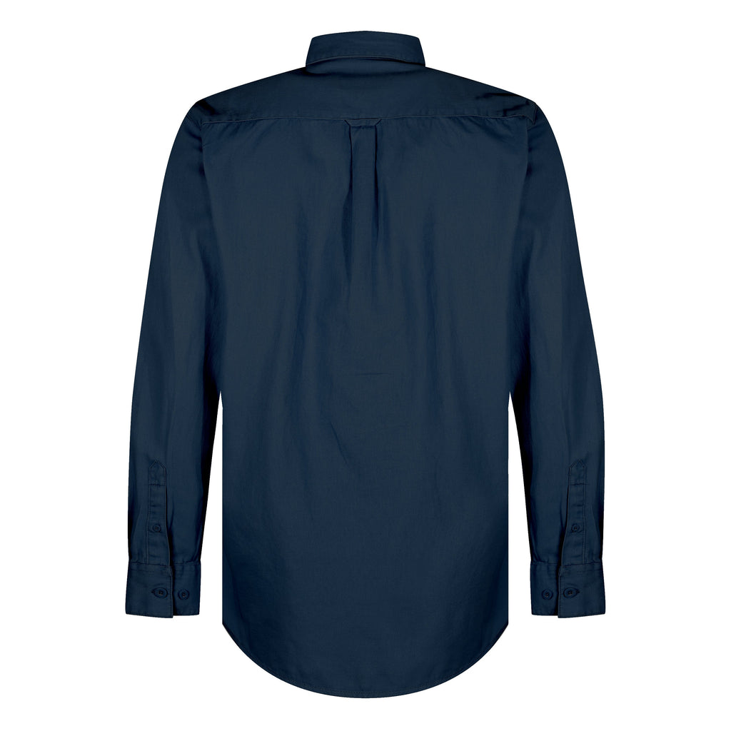 TL London Mens Cotton Button Down Shirt Long Sleeve Smart Casual Work Formal Top
