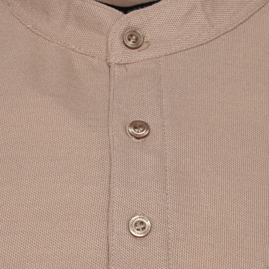 Charles Norton Grandad Collar Polo Shirt
