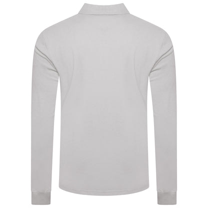Evryone Mens Long Sleeve Pique Polo Shirt Cotton Regular Fit Casual Work Top - QHA UK