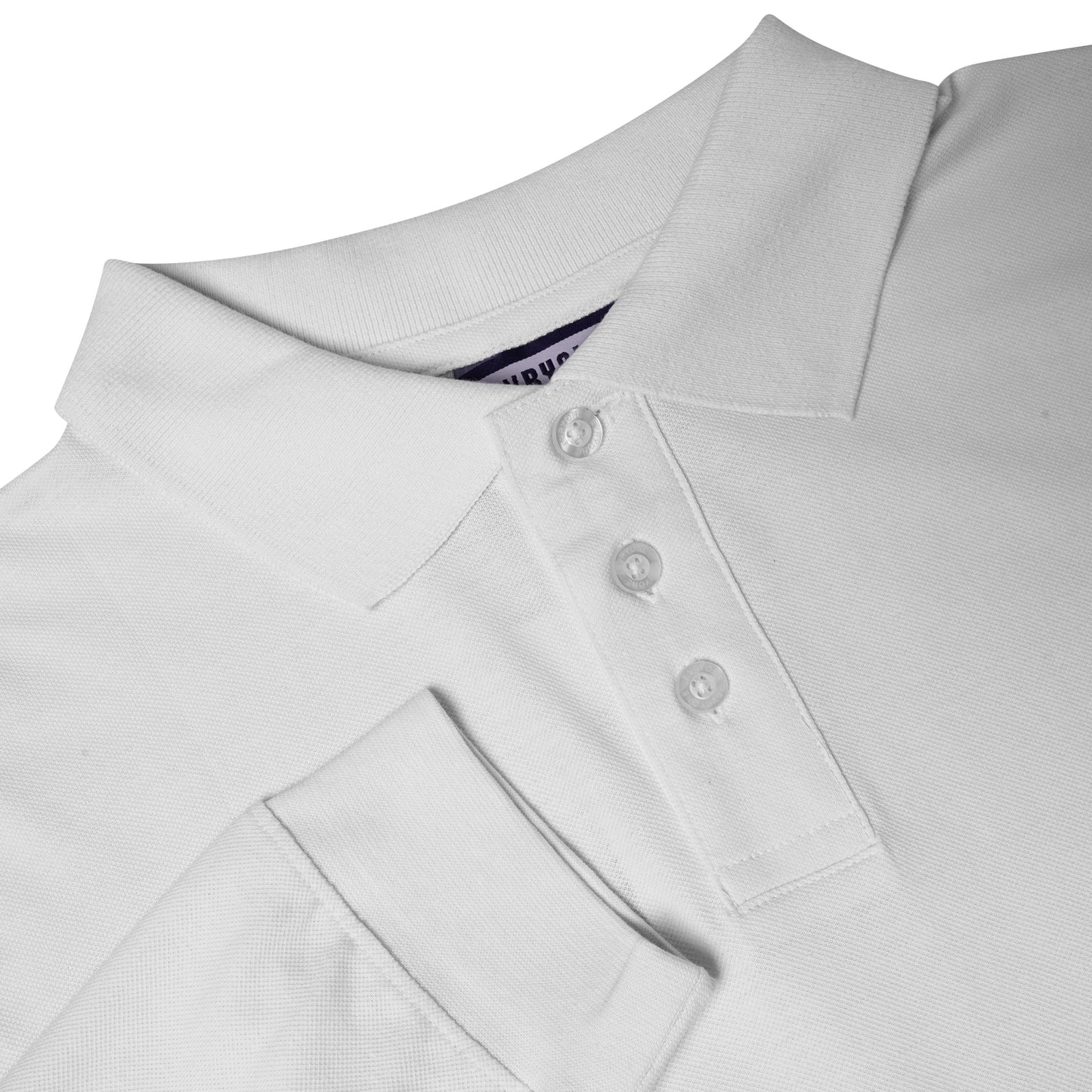 Evryone Mens Long Sleeve Pique Polo Shirt Cotton Regular Fit Casual Work Top - QHA UK