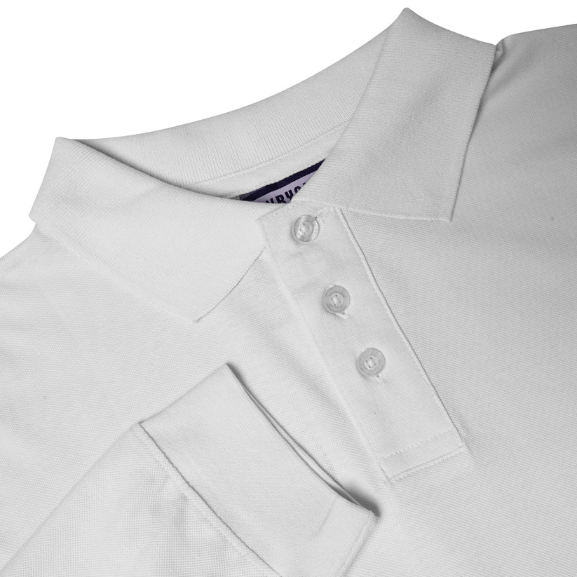 Evryone Mens Long Sleeve Pique Polo Shirt Cotton Regular Fit Casual Work Top - QHA UK