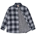Wrangler Mens Sherpa Lined Flannel Shirt Jacket Check Fleece Warm Overshirt - QHA UK