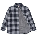 Wrangler Mens Sherpa Lined Flannel Shirt Jacket Check Fleece Warm Overshirt