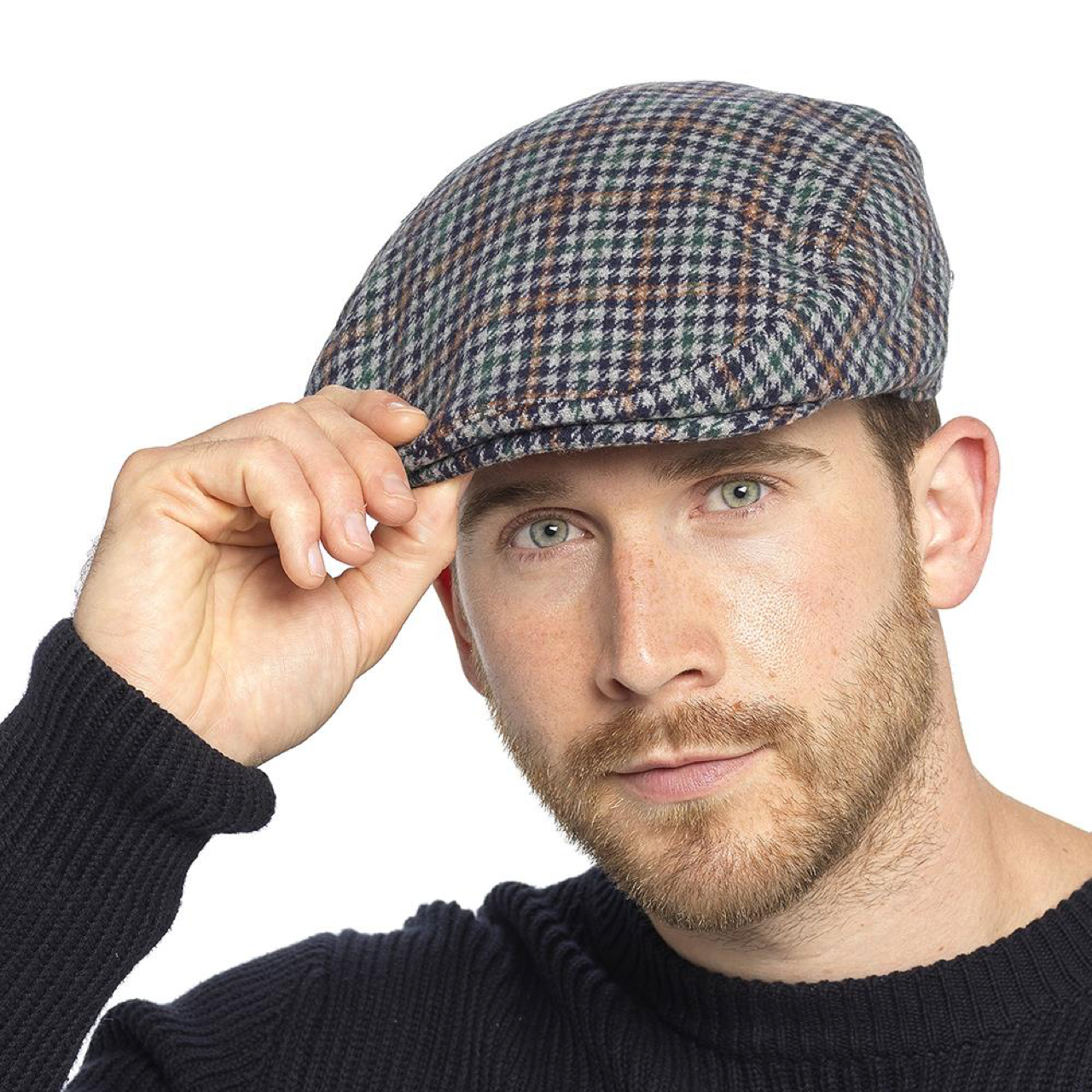 Tom Franks Wool Blend Flat Cap
