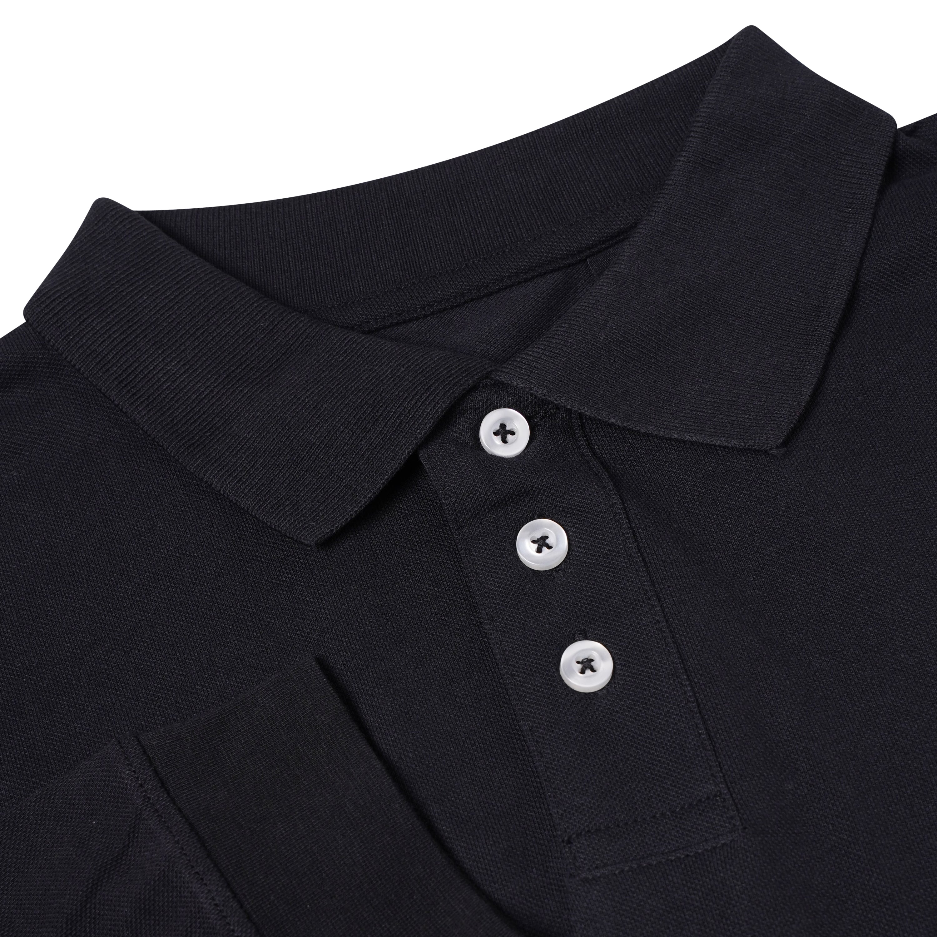 Everett Wales Long Sleeve Polo Shirt