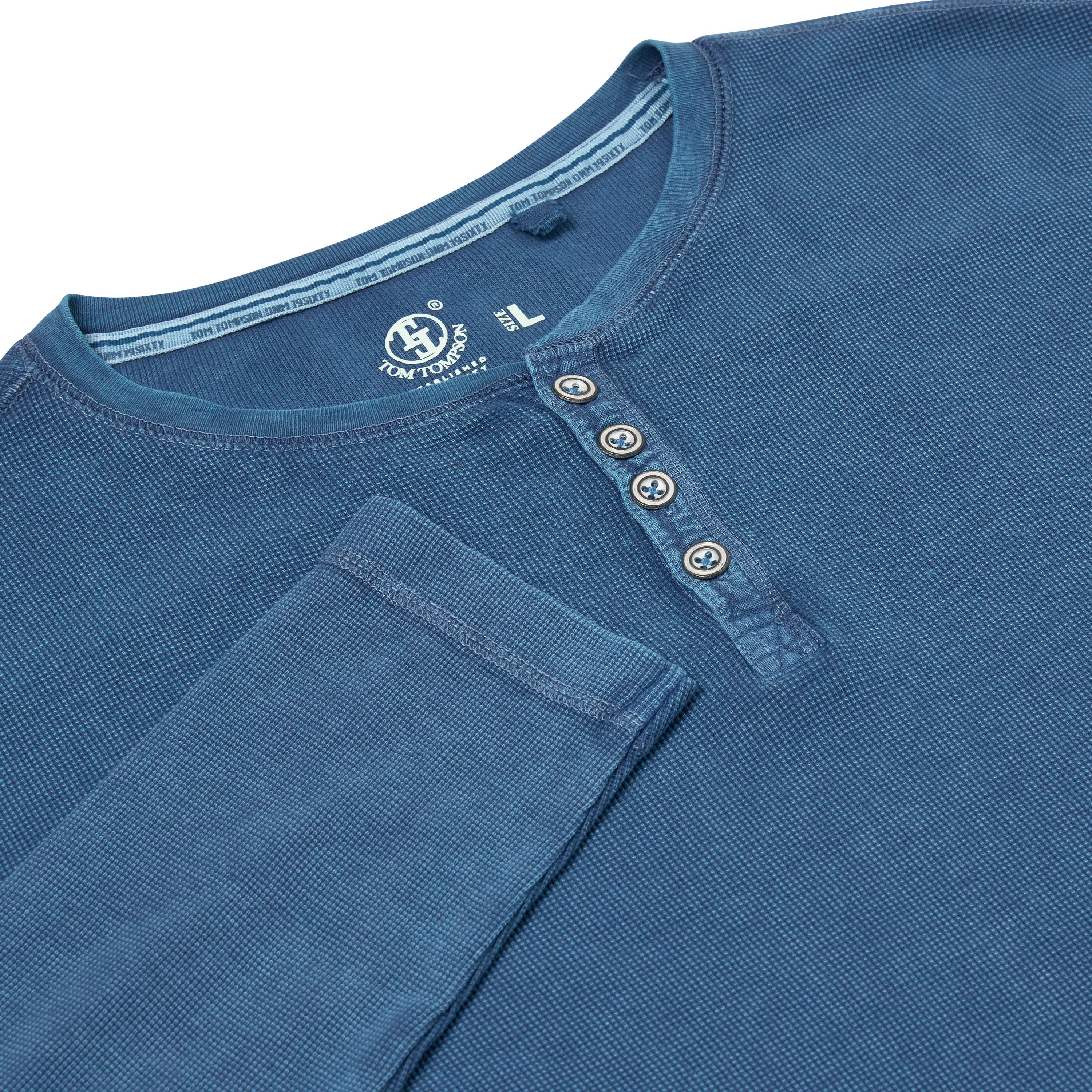 Tom Tompson Thermal Waffle Knit Henley T-Shirt