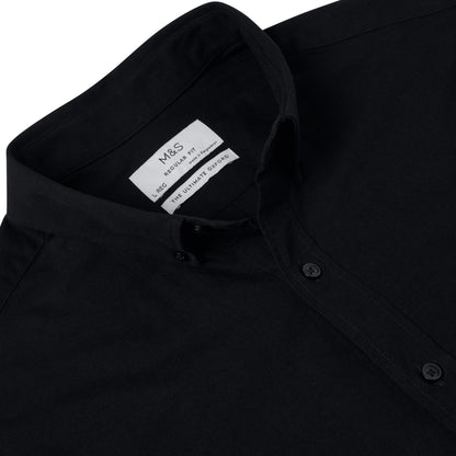 M&S Ultimate Pure Cotton Oxford Shirt Mens Short Sleeve S-4XL - QHA UK