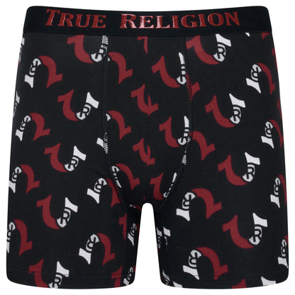 True Religion Men's Fly Front Boxer Briefs Cotton Stretch Pack of 4 S–XL