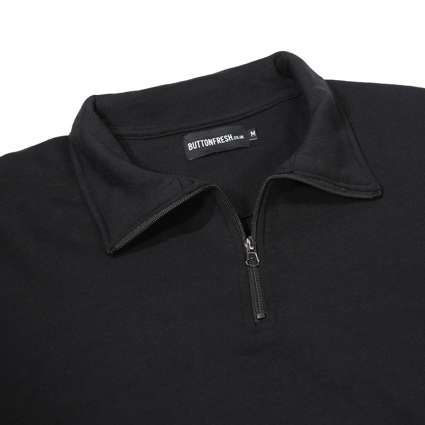 Mens Quarter Zip Sweatshirt Fleece Pullover Work Jumper Cotton Blend - QHA UK