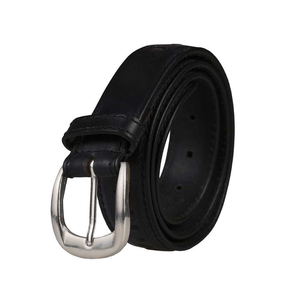 Outback 1.25" Wide Straight Stitch Full Grain Leather Belt