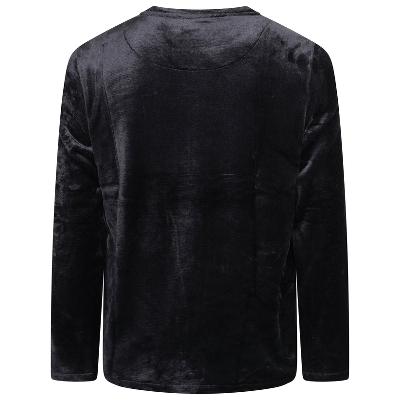 Mens Plush Fleece Lounge Set Pyjama Tracksuit Soft Warm Loungewear - QHA UK